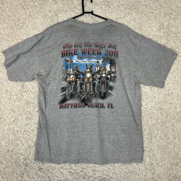 Bike Week 2011 T Shirt Mens XL Daytona Beach FL - Picture 9 of 10